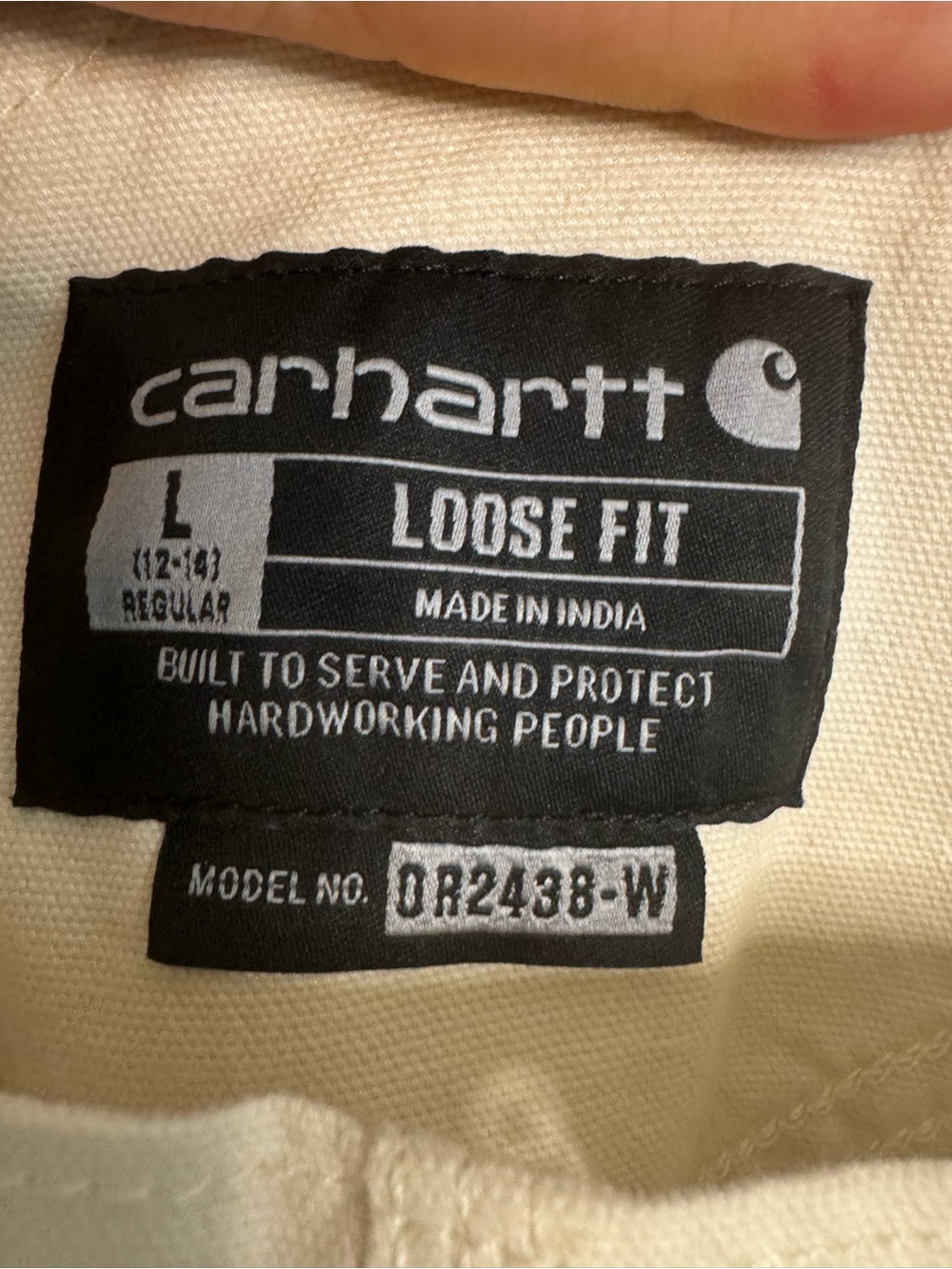 Carhartt Women's Khaki Cotton Overalls (L) - Picture 4 of 9